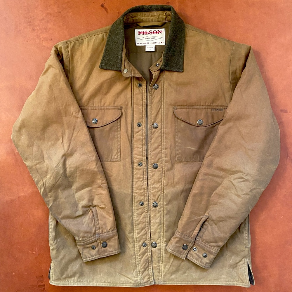 Filson Tin Cloth Insulated Shirt Jacket Small